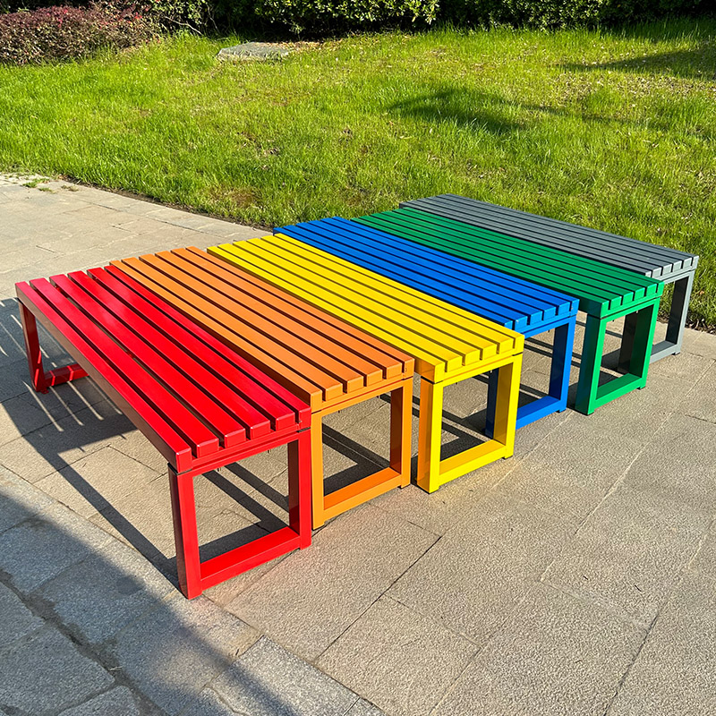 Outdoor Furniture Metal Chairs - Internet celebridade banco branco com encosto