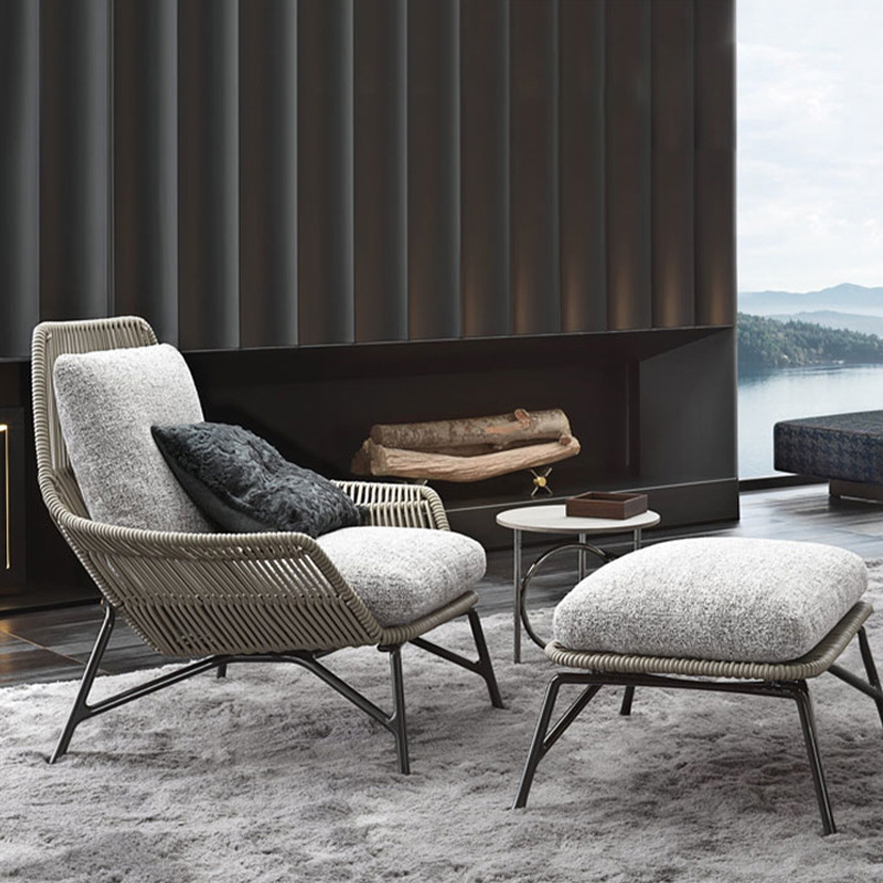 Design de corda estrutura de m - Outdoor Furniture Metal Chairs avaliação e preço